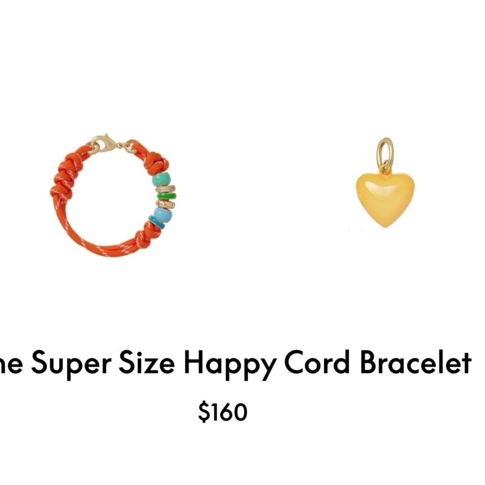 Roxanne Assoulin The Super Size Happy Cord Bracelet Orange & Yellow
